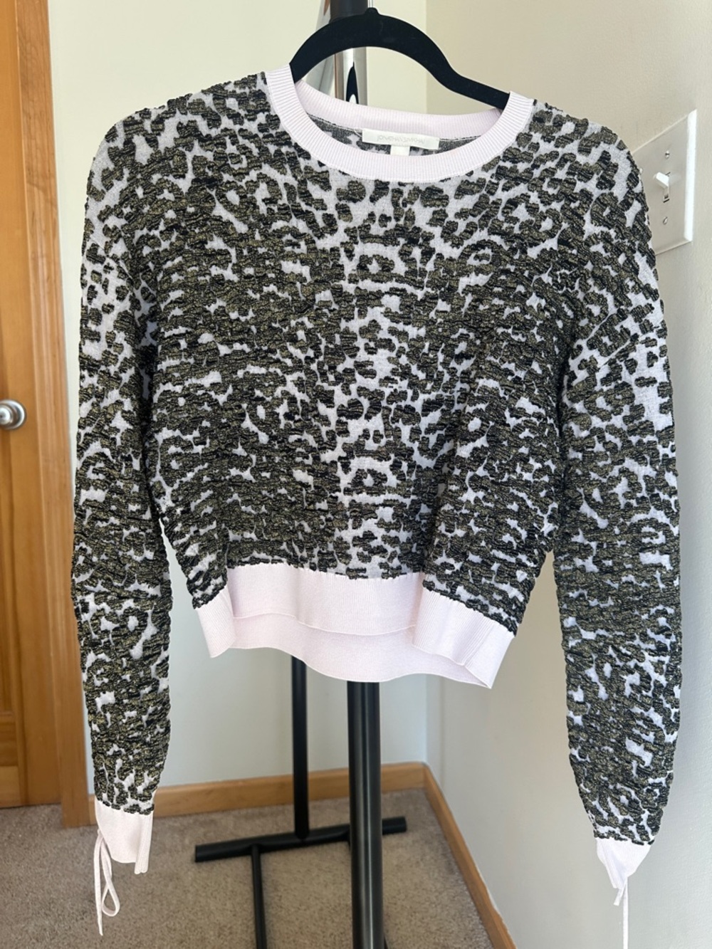 Jonathan Simkhai Patterned Crewneck Sweater